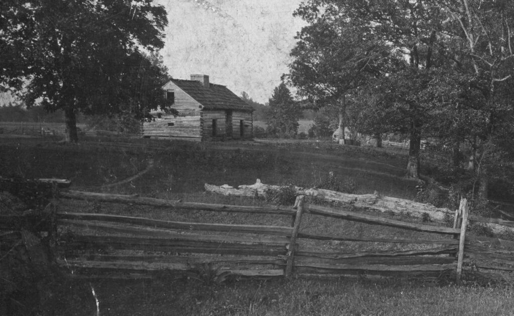 foc cabin with rail fence c1900 (1)